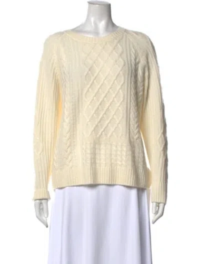 Pre-owned Pure Collection Cashmere Printed Sweater In Neutral