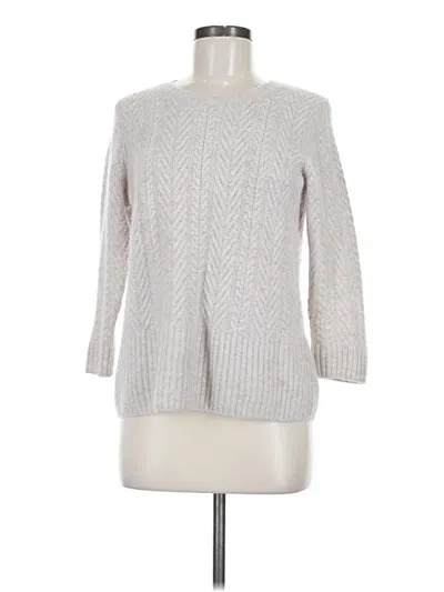 Pre-owned Pure Collection Cashmere Pullover Sweater In Gray