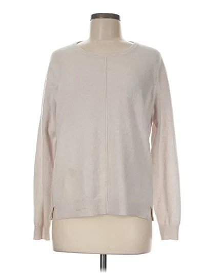 Pre-owned Pure Collection Cashmere Pullover Sweater In Tan