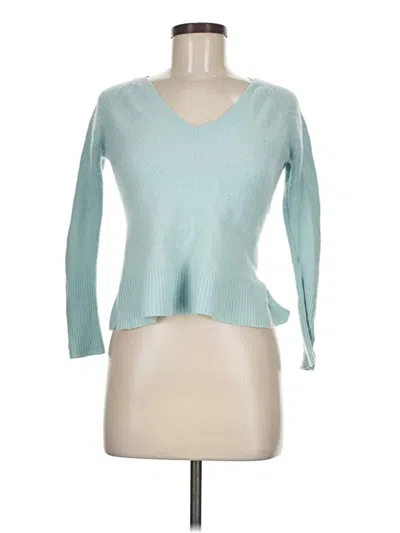 Pre-owned Pure Collection Cashmere Pullover Sweater In Teal