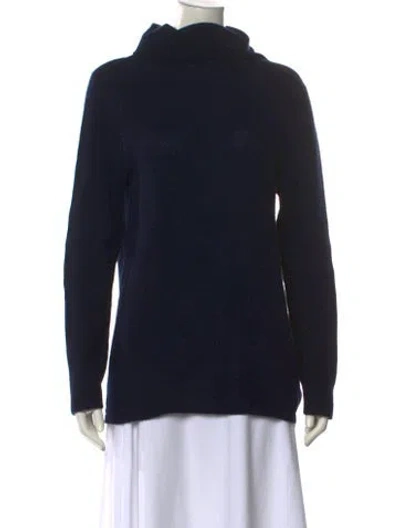 Pre-owned Pure Collection Cashmere Turtleneck Sweater In Black