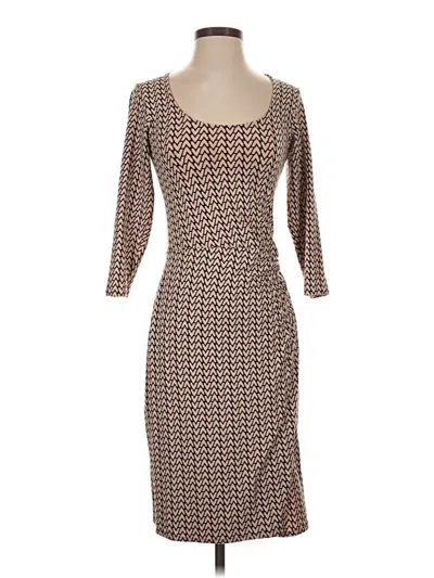 Pre-owned Pure Collection Casual Dress In Brown