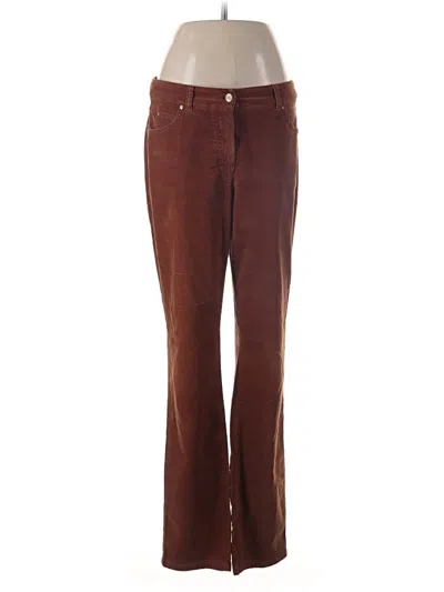 Pre-owned Pure Collection Casual Pants In Brown