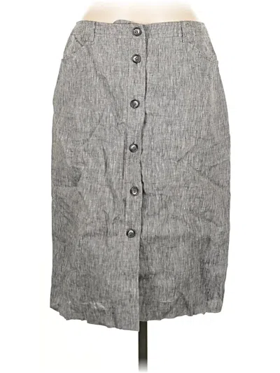 Pre-owned Pure Collection Casual Skirt In Gray
