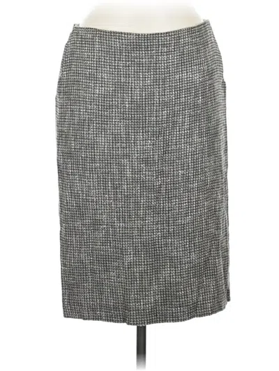 Pre-owned Pure Collection Casual Skirt In Gray