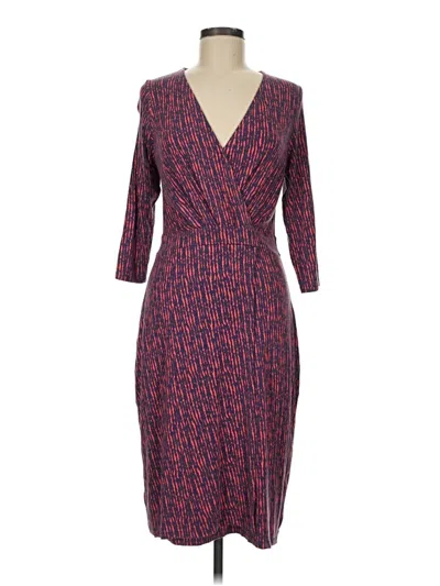 Pre-owned Pure Collection Cocktail Dress In Burgundy