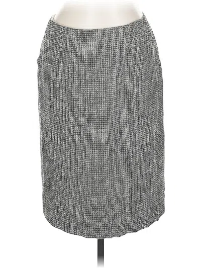 Pre-owned Pure Collection Formal Skirt In Gray