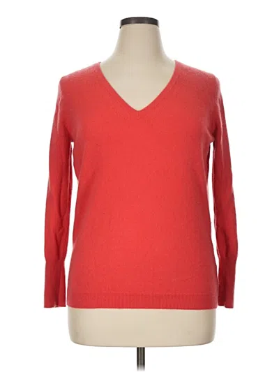 Pre-owned Pure Collection Pullover Sweater In Red
