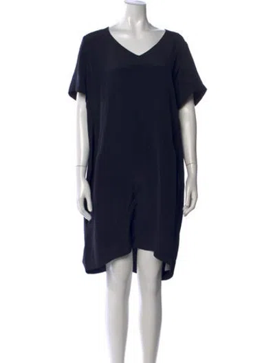 Pre-owned Pure Collection Silk Mini Dress In Blue