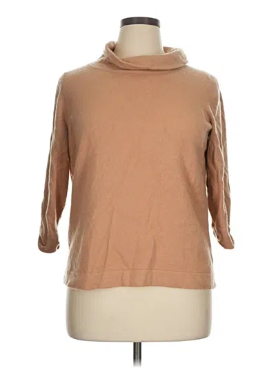 Pre-owned Pure Collection Turtleneck Sweater In Brown