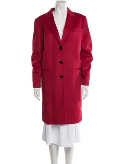 Pre-owned Pure Collection Wool Coat W/ Tags In Red