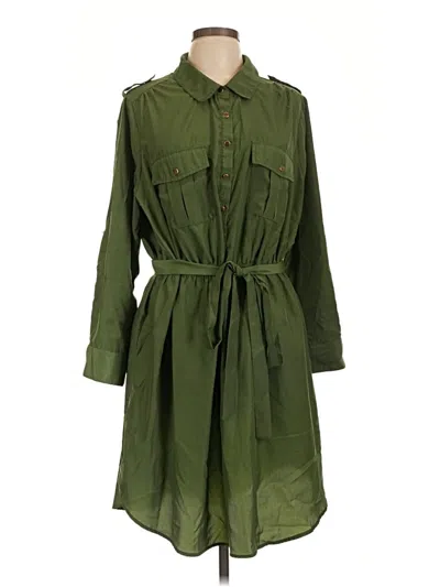 Pre-owned Pure Energy Casual Dress In Green