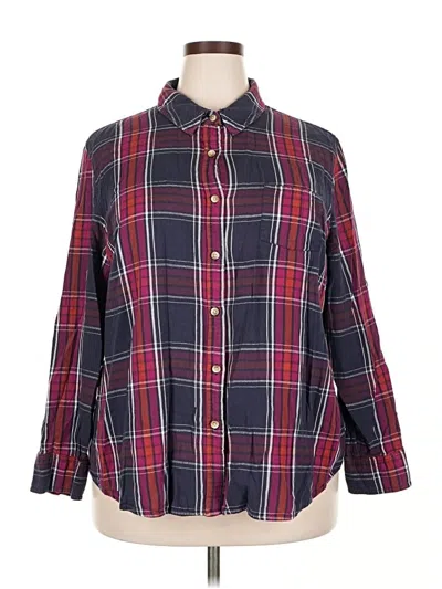 Pre-owned Pure Energy Long Sleeve Button Down Shirt In Blue