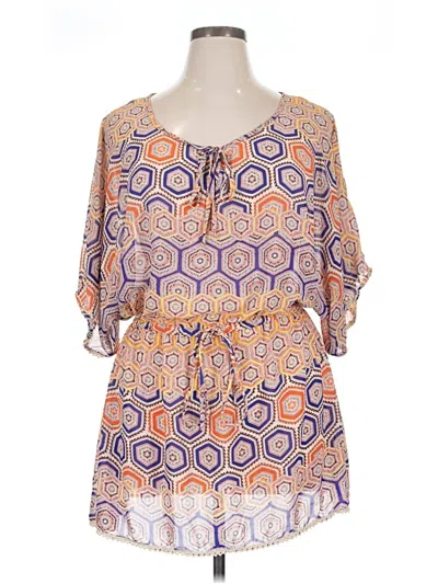 Pre-owned Pure Energy Romper In Orange