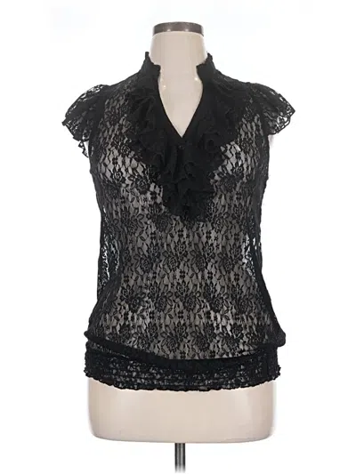 Pre-owned Pure Energy Sleeveless Blouse In Black