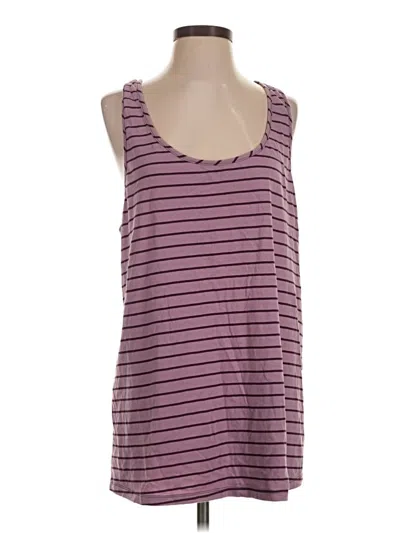 Pre-owned Pure Energy Sleeveless Top Purple Scoop Neck Tops