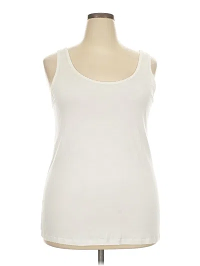 Pre-owned Pure Energy Tank Top Ivory Strapless Neckline Tops