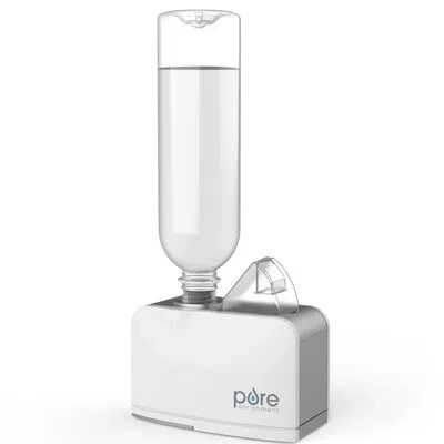 Pure Enrichment Cool And Warm Ultrasonic Tabletop Humidifier In White