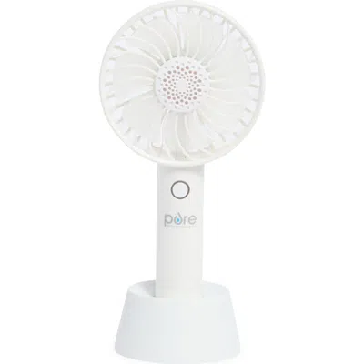 Pure Enrichment Purebreeze Handheld Fan With Base In White