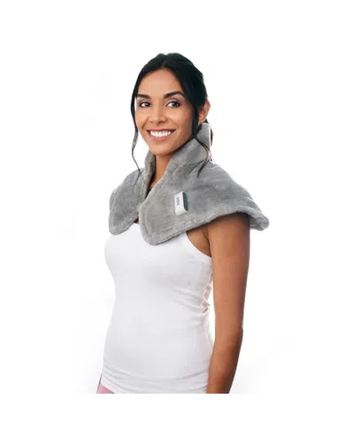 Pure Enrichment Purerelief Cordless Neck And Shoulder Heating Pad In Mist Gray