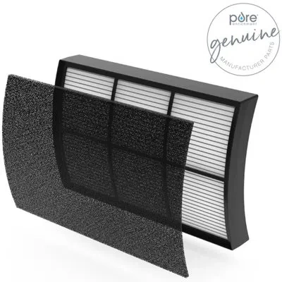 Pure Enrichment Purezone 5-3/4 In H X 1/4 In W Rectangular Hepa Air Purifier Filter 1 Pack In Black