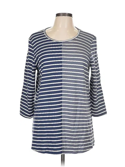 Pre-owned Pure Essence 3/4 Sleeve T-shirt In Blue