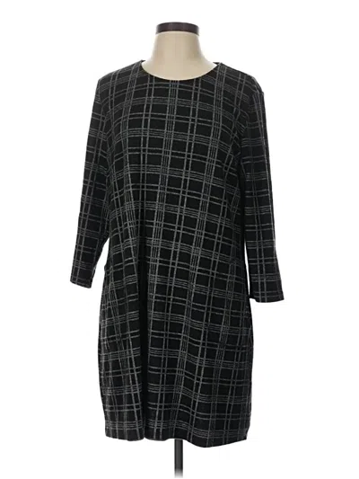 Pre-owned Pure Essence Casual Dress In Black
