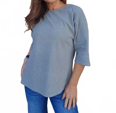 Pure Essence Good Vibes Only Top In Pine In Silver