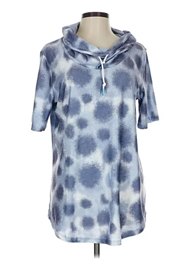 Pre-owned Pure Essence Poncho In Blue
