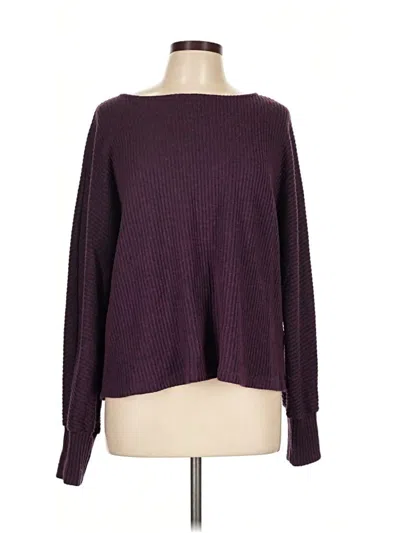 Pre-owned Pure Essence Pullover Sweater In Purple