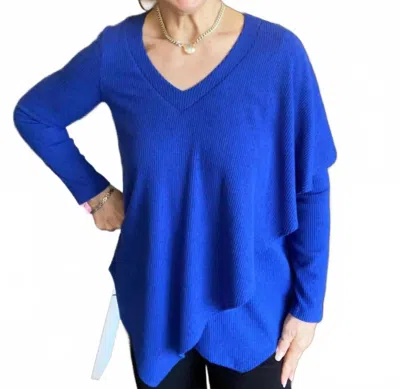 Pure Essence V-neck Tunic In Cobalt In Blue