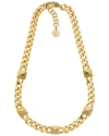 PURE GOLD 14K FLAT CURB NECKLACE