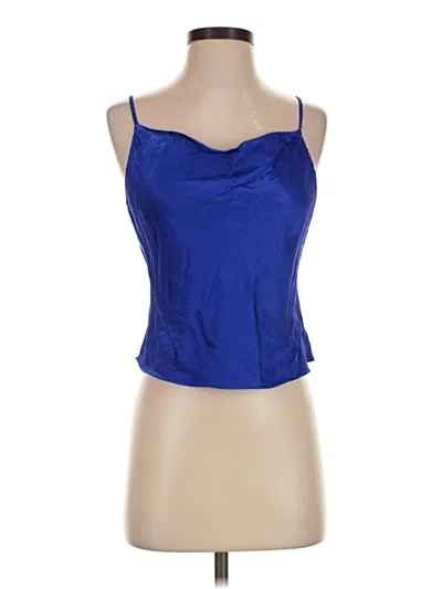 Pre-owned Pure Navy Sleeveless Top Blue Sweetheart Neckline Tops