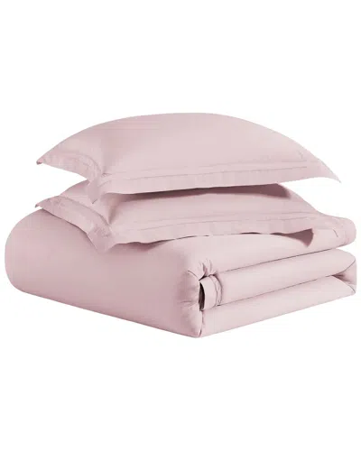 Pure Parima 500 Thread Count Certified Egyptian Cotton Yalda Comforter Set In Pink