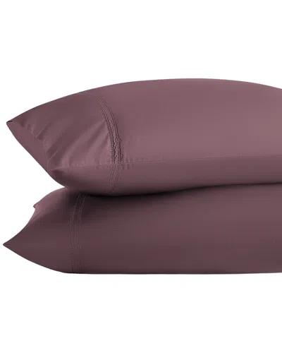 Pure Parima 500 Thread Count Egyptian Cotton Yalda Pillowcase Set In Burgundy