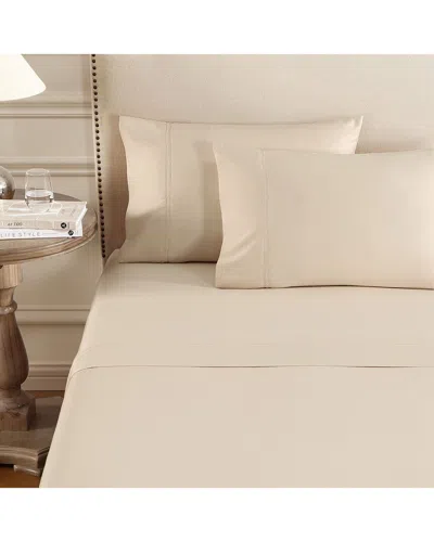 Pure Parima 500 Thread Count Egyptian Cotton Yalda Sheet Set In Neutral