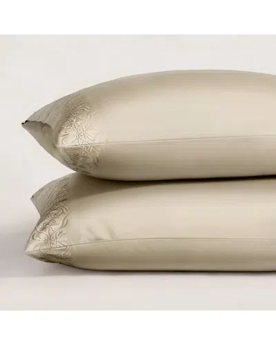 Pure Parima Ariane Pillowcase Set In Brown