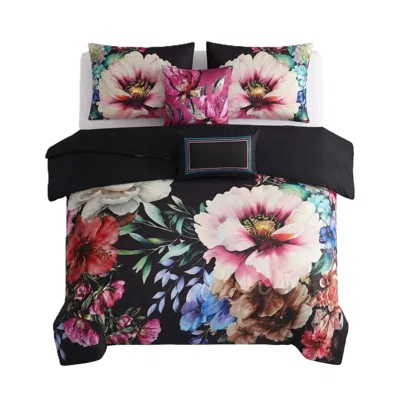 Pure Parima Bebejan Black Night Poppies Reversible Comforter Set