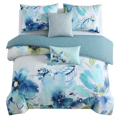 Pure Parima Bebejan Watercolor Blue Reversible Comforter Set