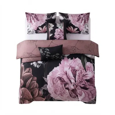 Pure Parima Black Bebejan Midnight Meadow Reversible Comforter Set