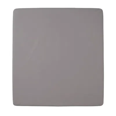 Pure Parima Black Sateen Fitted Sheet - Charcoal In Gray