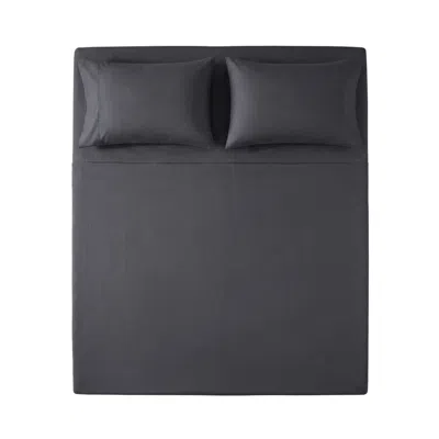 Pure Parima Black Ultra Percale Sheet Set  - Carbon