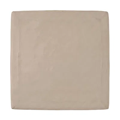 Pure Parima Brown Sateen Fitted Sheet -tan In Neutral