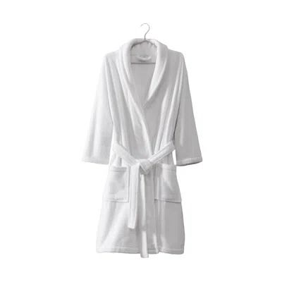 Pure Parima Egyptian Cotton Plush Robe - White