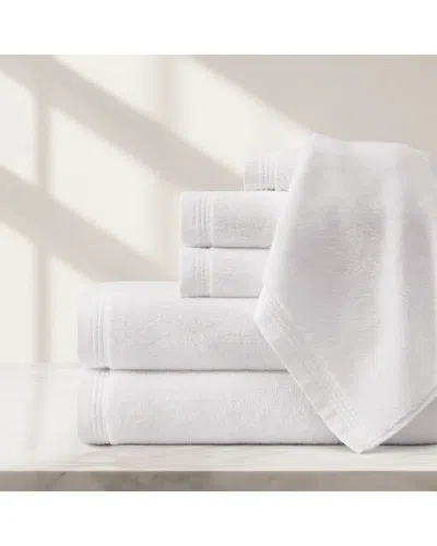 Pure Parima Egyptian Cotton Soft Border Towels In White