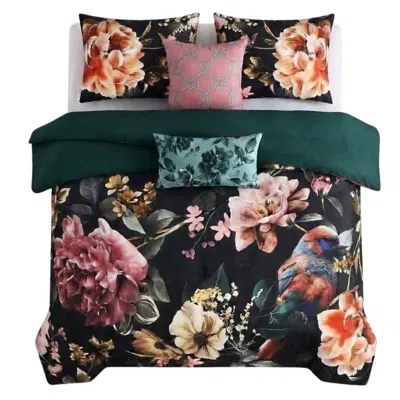 Pure Parima Green Bebejan Botanical Birds Reversible Comforter Set