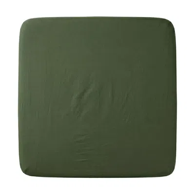 Pure Parima Green Purefect Fit Adjustable Sateen Fitted Sheet - Meadow