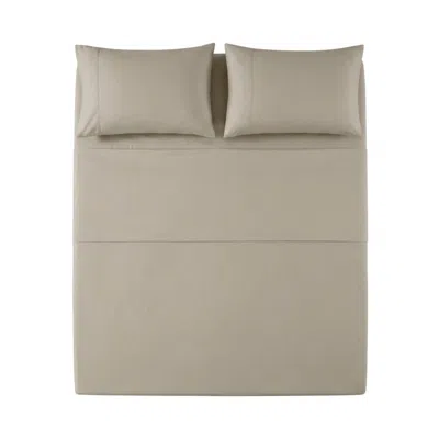 Pure Parima Neutrals Ultra Percale Sheet Set - Flax