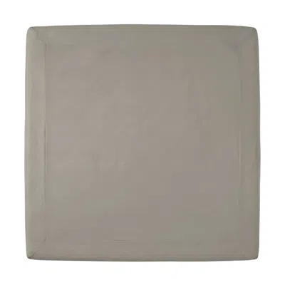 Pure Parima Sateen Fitted Sheet - Grey In Gray