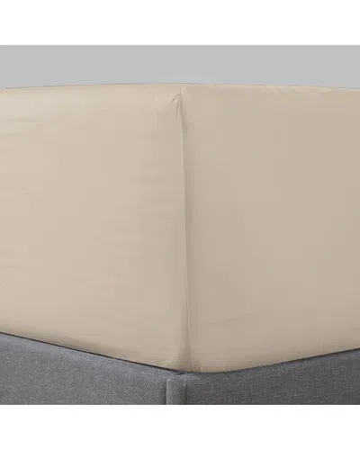 Pure Parima Sateen Fitted Sheet In Neutral
